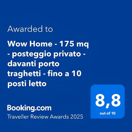 Wow Home - 175 Mq - Posteggio Privato - Davanti Porto Traghetti - Fino A 10 Posti Letto جنوة المظهر الخارجي الصورة